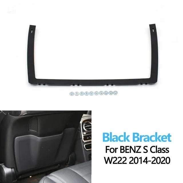 Seat Backrest Fixed Bracket Frame Trim for Mercedes-Benz S Class W222 S320 S350 S450 S500 2014-2020 - Black