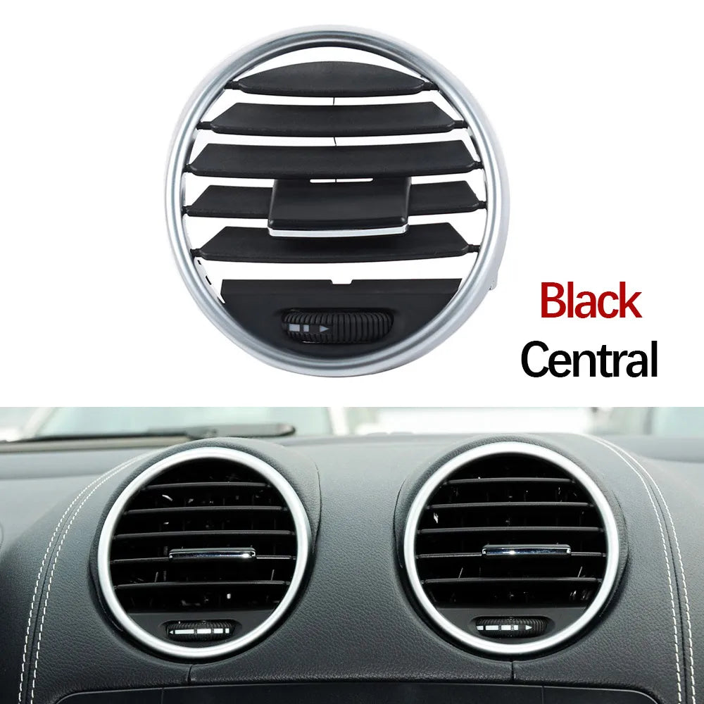 Front Central Dashboard AC Vent Grille Panel Cover for Mercedes-Benz M ML GL Class W164 2005-2012 1648302154 - Black Central