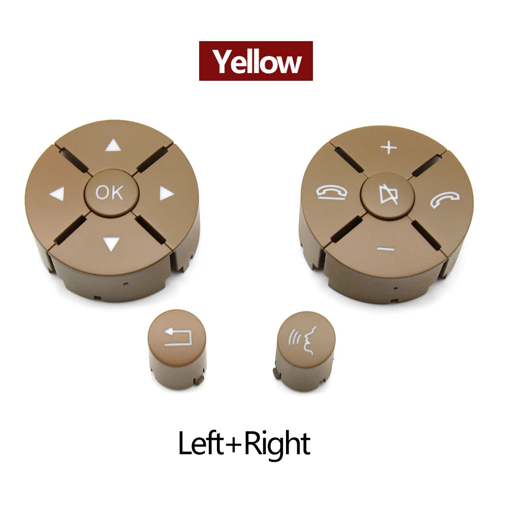 Multi-function Steering Wheel Buttons Kit Phone Control Keys for Mercedes-Benz C E GLK Class W204 W207 W212 X204 2007-2013