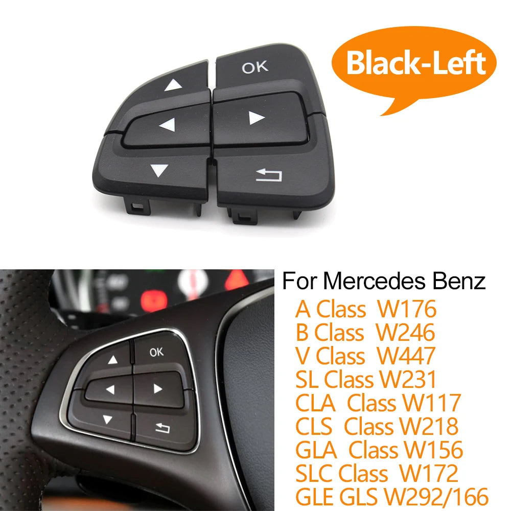 Steering Wheel Menu Control Switch Buttons for Mercedes-Benz A B GLA GLS GLE V Class W176 W246 W156 W166 W447 W117 W218 W292