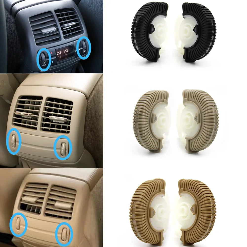 2pcs Set Rear AC Vent Rolling Wheel Control Roller for Mercedes-Benz E Class W211 2003-2008 E200 E230 E260 E280 - image 6