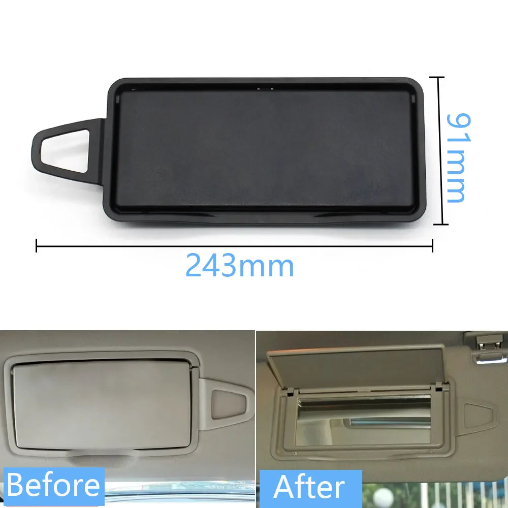 Front Sun Shade Visor Mirror Makeup Cosmetic Mirror Cover for Mercedes-Benz E CLS Class W212 W218 E200 E300 - image 14