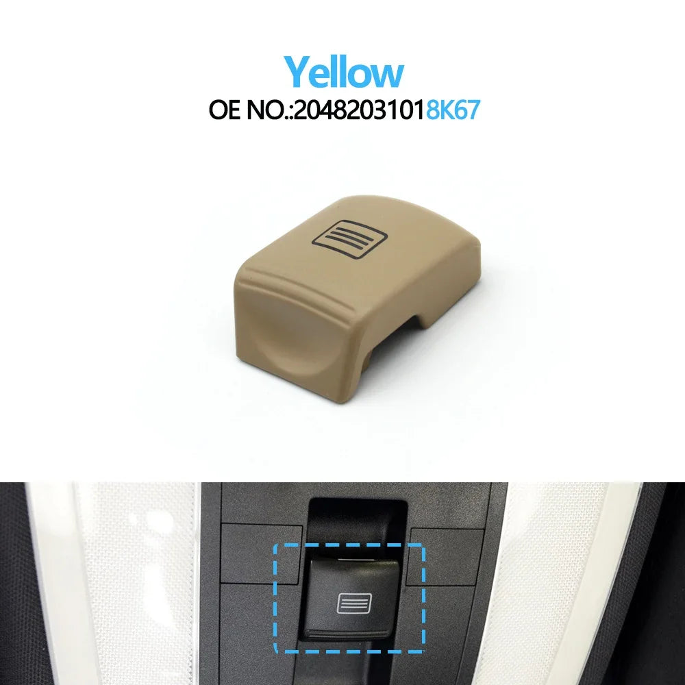 Inner Door Ceiling Light Switch Sunroof Window Switch Button for Mercedes-Benz C E GLK Class W204 X204 W207 20482031019051