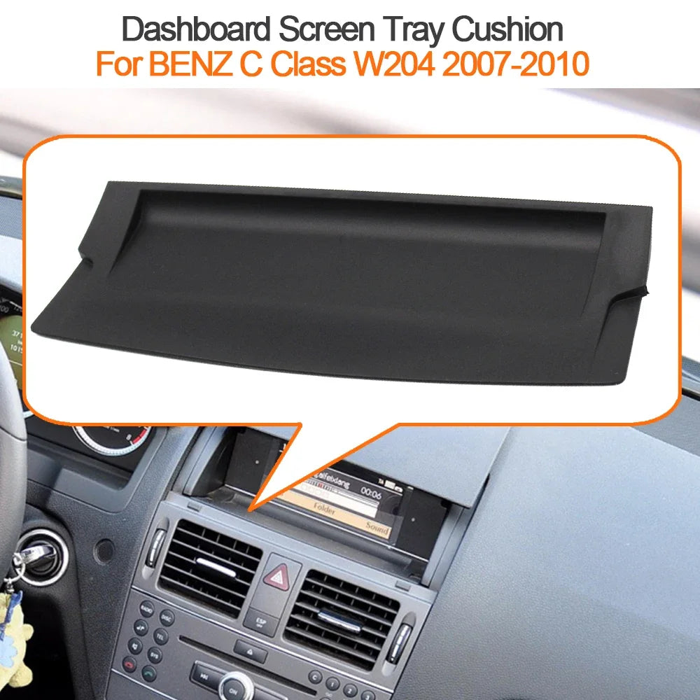 Dashboard Display Screen Tray Cushion Cover Trim for Mercedes-Benz C Class W204 C180 C200 C220 C250 C300 2007-2010 - image 6