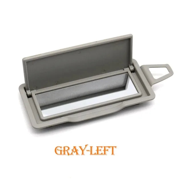 Sun Shade Visor Makeup Cosmetic Mirror Cover Pack for Mercedes-Benz C GLK Class W204 X204 2048104510 2048104610 - Gray-Left