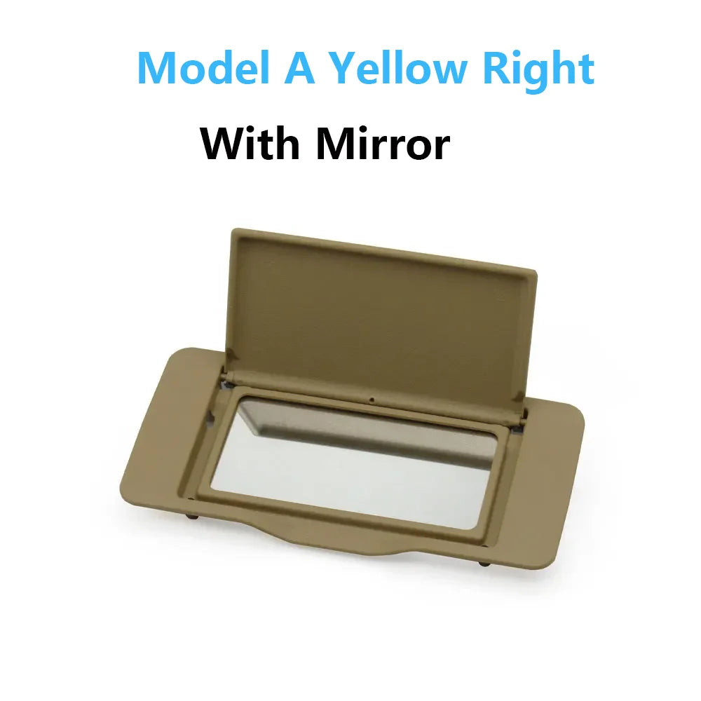 Front Sun Visor Mirror Cover Makeup Mirror Cover for Mercedes-Benz ML GL C Class W164 W203 W251 ML400 GL350 GL450 - Model A