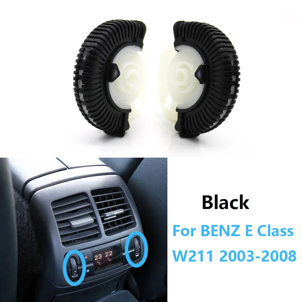 2pcs Set Rear AC Vent Rolling Wheel Control Roller for Mercedes-Benz E Class W211 2003-2008 E200 E230 E260 E280 - image 8