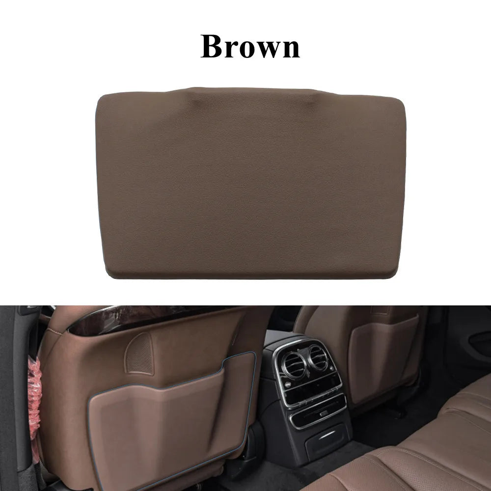 Seat Backrest Leather Pocket Cover for Mercedes-Benz S Class W222 2014-2020 2229101627 - Brown - image 3