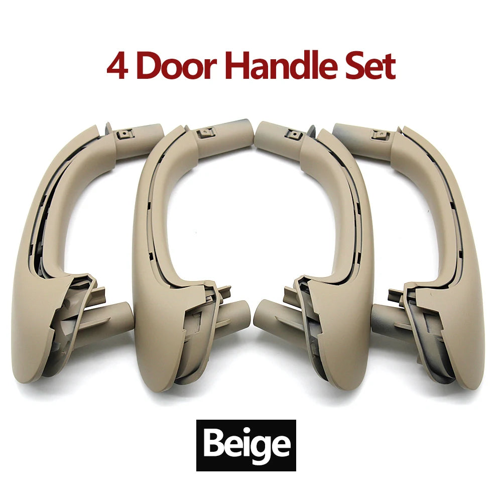 Interior Door Handle Set for Mercedes-Benz W203 C Class 2000-2007 - Beige 4PCS Set - image 2