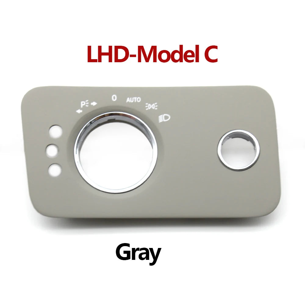 Interior Door Headlight Switch Panel Cover Trim for Mercedes-Benz W219 CLS Class 2007-2009 2195450204 2195450104 - Gray-Model