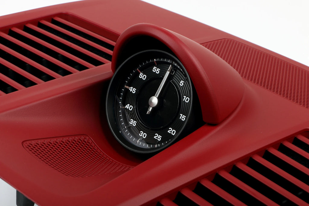 Dashboard Chrono Cover Plate Set for Porsche 911 2019-2023 992 - Bordeaux Red - image 3