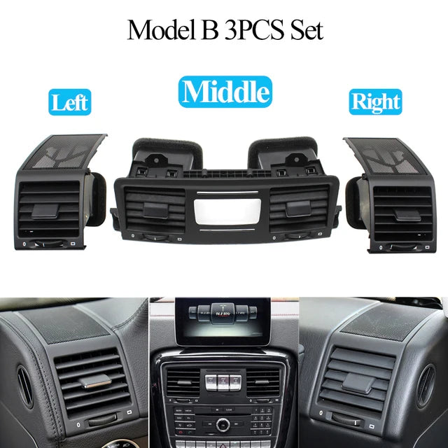 Central AC Vent Speaker Grille Panel Cover for Mercedes-Benz G Class W463 4636807408 4636807508 - Standard Size - Front-B