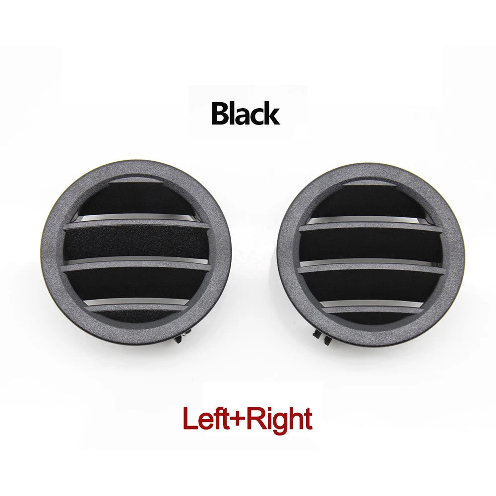 Console Air Conditioning Vent Grille Panel Cover for Mercedes-Benz C Class W204 2007-2011 2046806787 2046806887 - Black Set