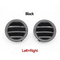 Console Air Conditioning Vent Grille Panel Cover for Mercedes-Benz C Class W204 2007-2011 2046806787 2046806887 - Black Set