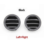 Console Air Conditioning Vent Grille Panel Cover for Mercedes-Benz C Class W204 2007-2011 2046806787 2046806887 - Black Set
