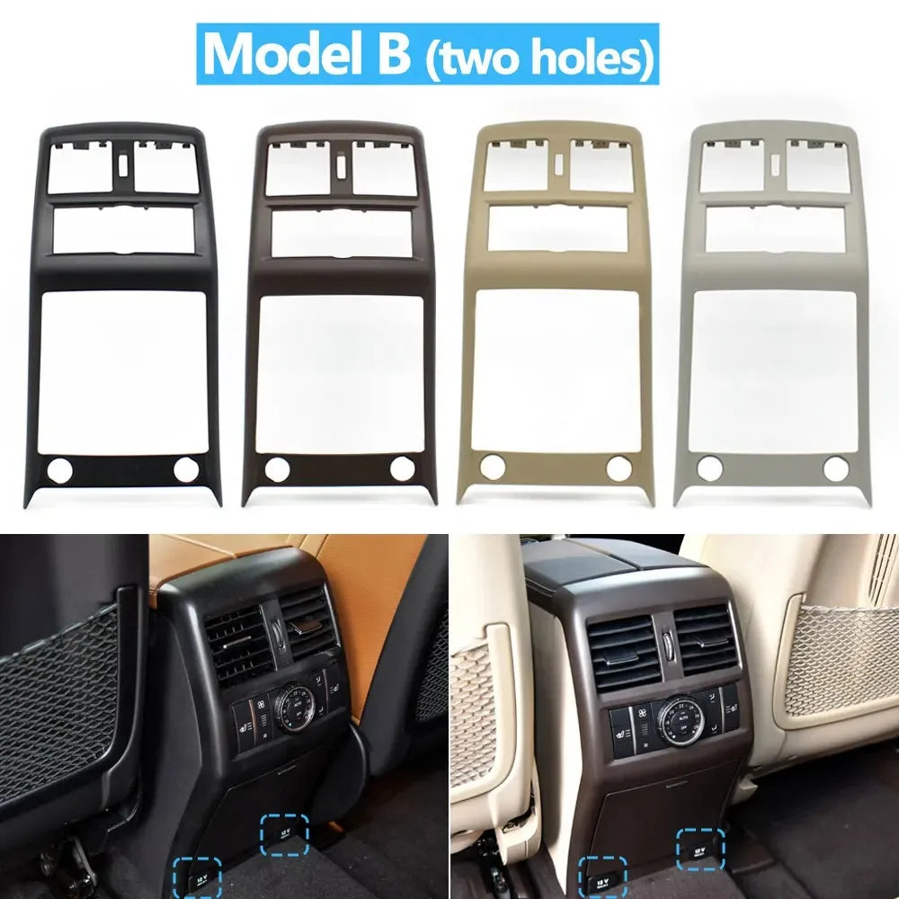 Rear Center Console Air Conditioning Air Vent Outlet Surface Frame Cover Trim for Mercedes-Benz ML GL GLE GLS W166 W292