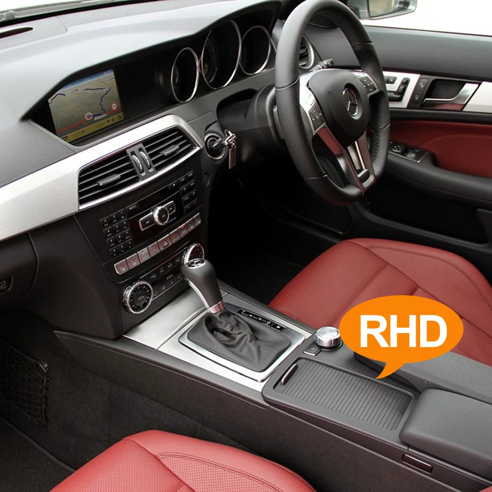 Central Gear Shift Box Drink Cup Holder Outer Frame Cover for Mercedes-Benz C Class W204 20468047089116 RHD - image 11