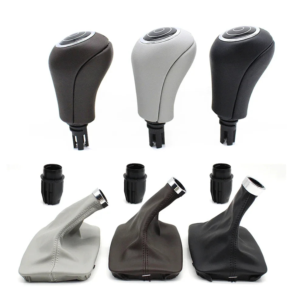 Gear Shift Knob Lever Assembly Gaitor Boot Dustproof Cover for Mercedes-Benz C E GLK Class W204 W207 W212 X204 2007-2011