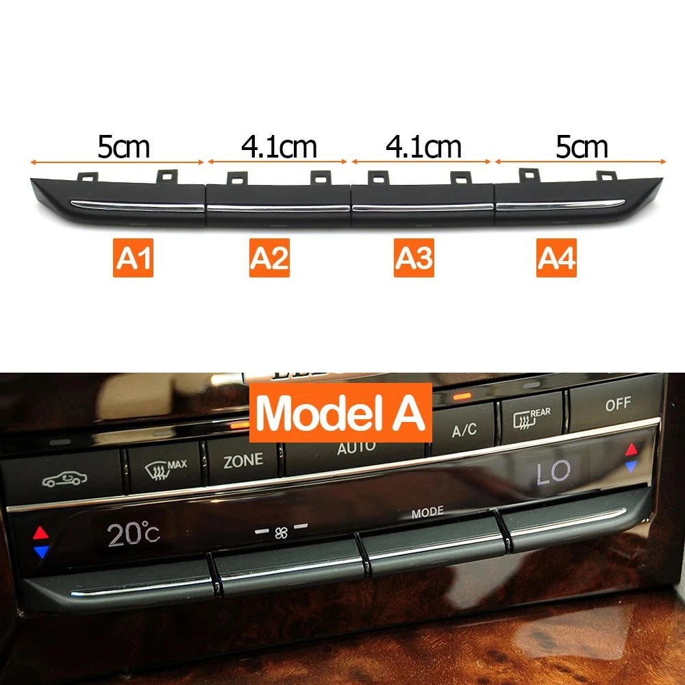 AC Control Switch Button Trim for Mercedes-Benz E Class W212 W207 E200 2009-2016 2129008608 - Standard Size - Model A