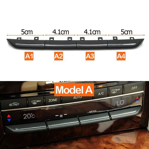 AC Control Switch Button Trim for Mercedes-Benz E Class W212 W207 E200 2009-2016 2129008608 - Standard Size - Model A