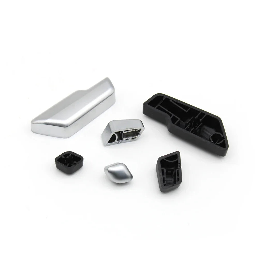 Black Silver Seat Headrest Adjust Control Button Switch Cover for Mercedes-Benz C GLK E Class W204 C204 X204 GLK204 W212 W207