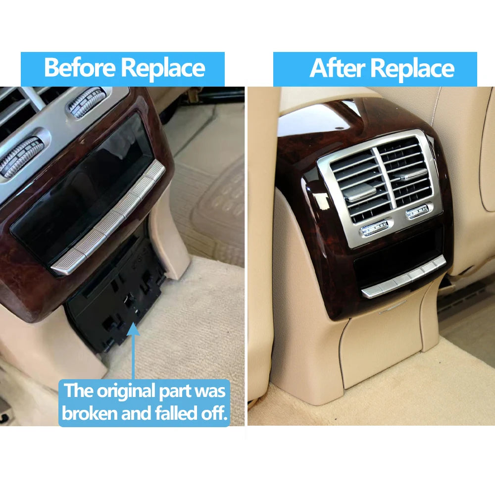 Rear Console Cigar Lighter Electrical Power Socket Outlet Panel Cover for Mercedes-Benz S Class W221 S300 S350 S400