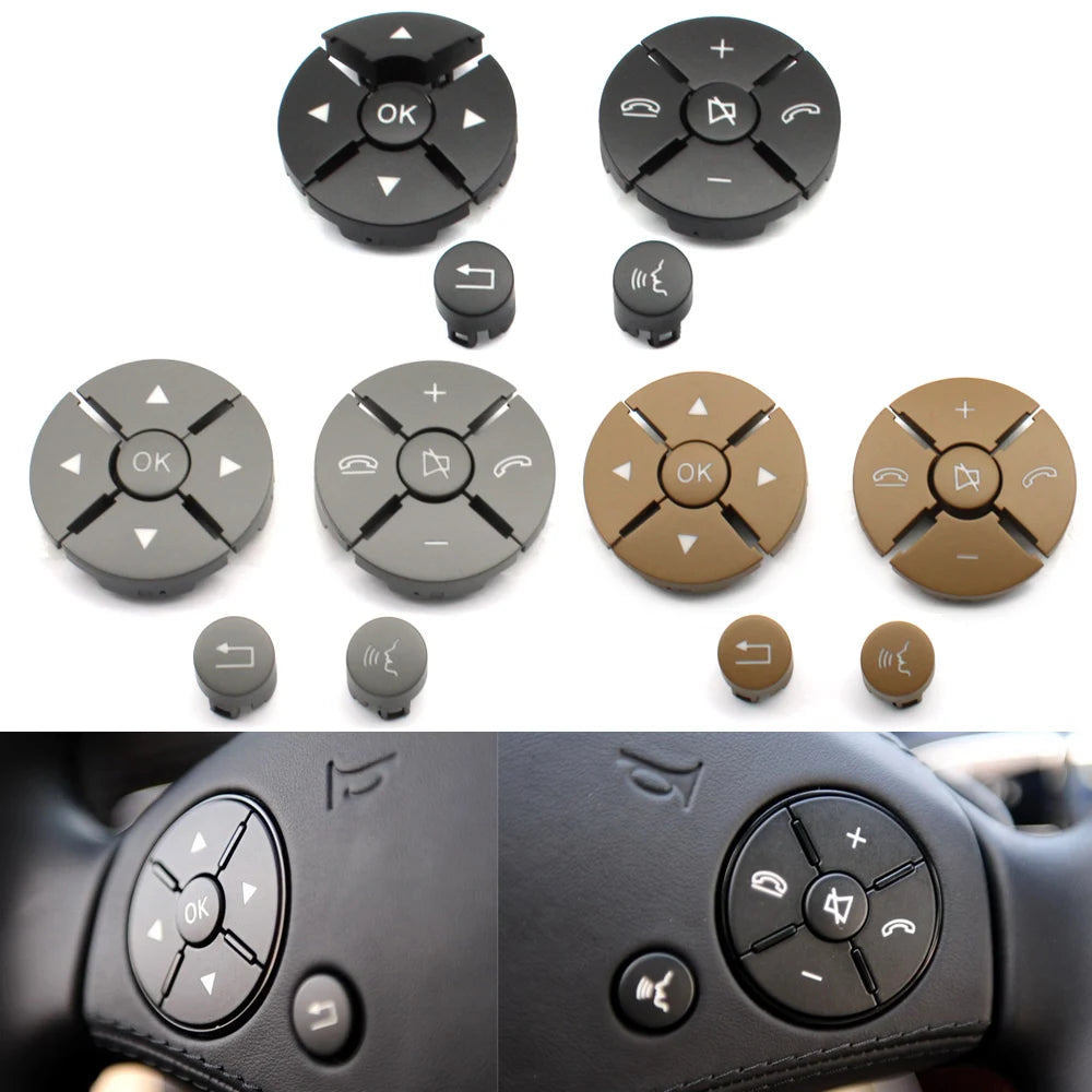Multi-function Steering Wheel Push Button Phone Control Keys for Mercedes-Benz S CL Class W221 W216 2218215751 2218215851