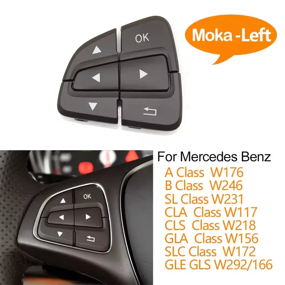 Steering Wheel Menu Control Switch Buttons for Mercedes-Benz A B GLA GLS GLE V Class W176 W246 W156 W166 W447 W117 W218 W292