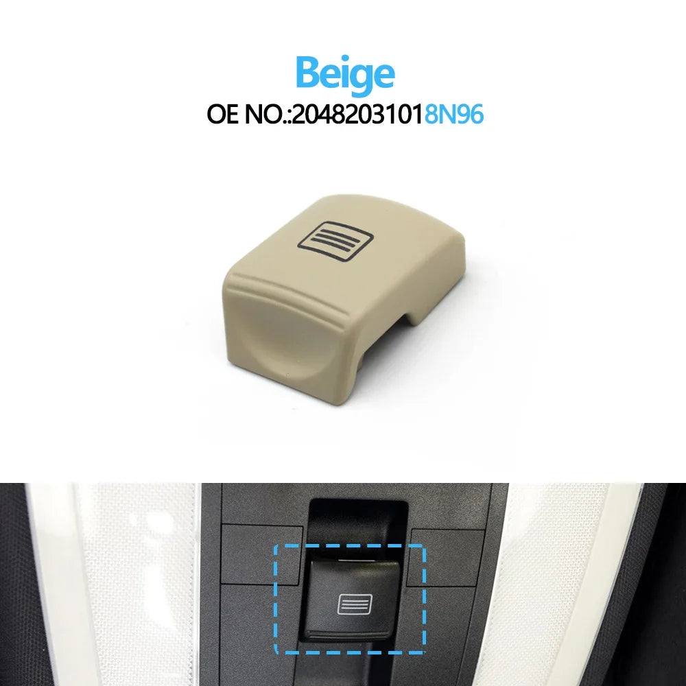 Inner Door Ceiling Light Switch Sunroof Window Switch Button for Mercedes-Benz C E GLK Class W204 X204 W207 20482031019051