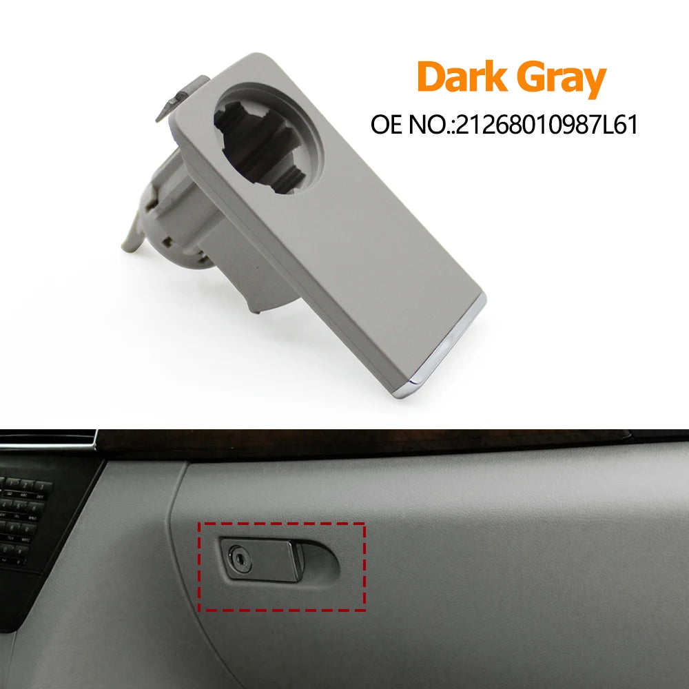 Dashboard Glove Box Lid Cover Switch Toolbox Latch Handle for Mercedes-Benz E Class W212 W207 2009-2015 2126801098 - Gray