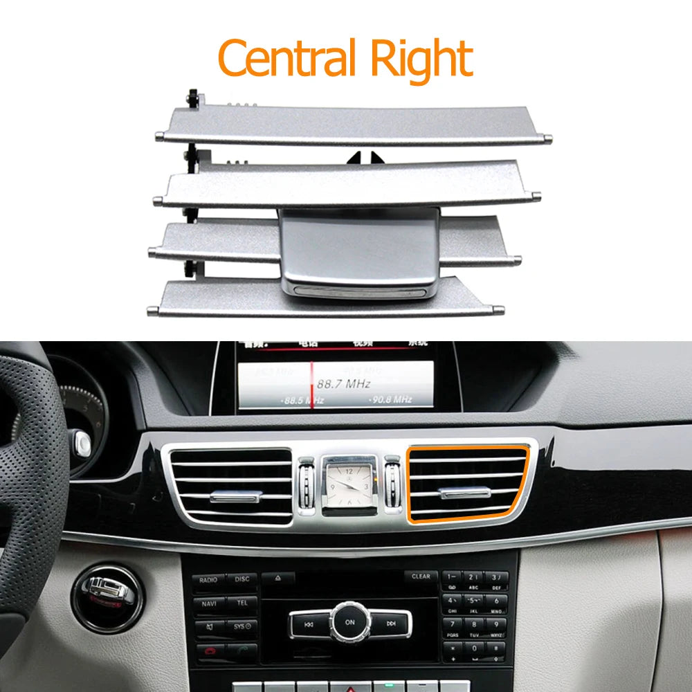 Dashboard Console AC Air Vent Outlet Grille Repair Kit for Mercedes-Benz E Class Sedan W212 2014-2015 2128303154 2128303354