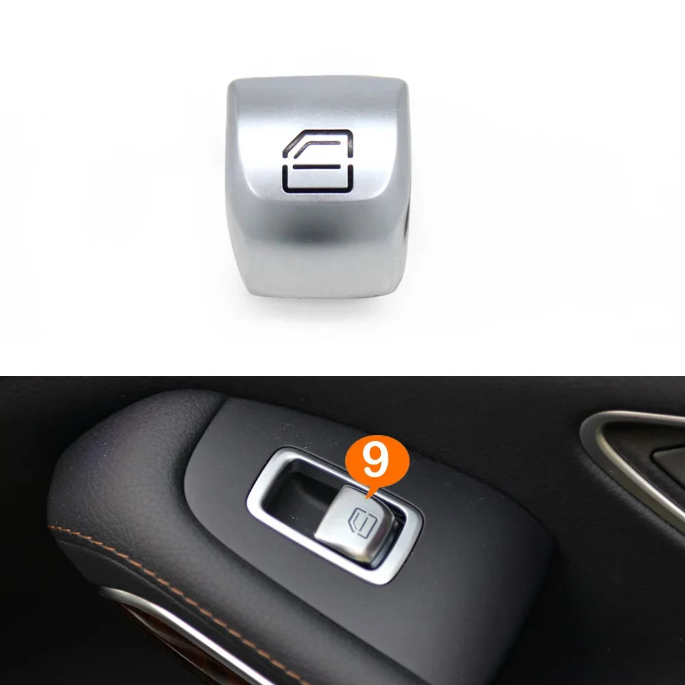 Master Rear Window Lifter Switch Button Cover Passenger Door Cap for Mercedes-Benz S E Class W222 W213 S320 S400 S450 S500