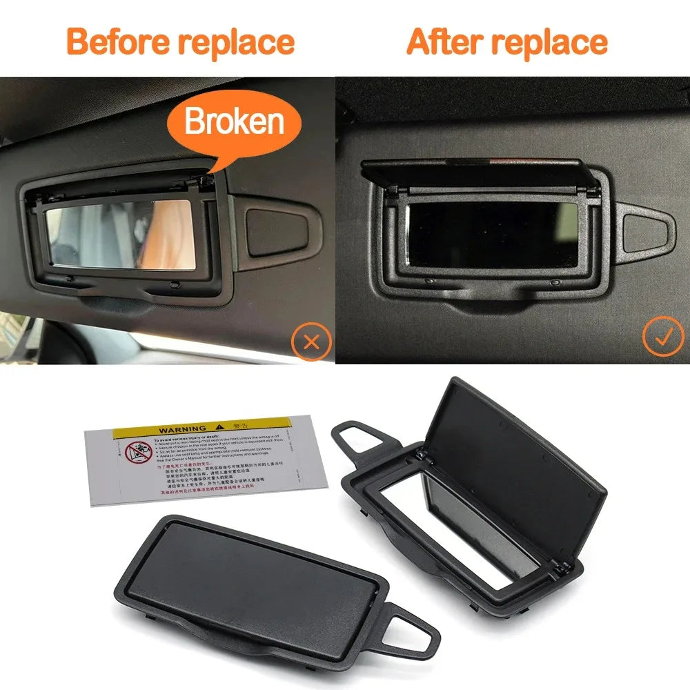 Sun Shade Sunvisor Panel Makeup Cosmetic Mirror Holder Panel for Mercedes-Benz ML GL GLE GLS W166 W292 1668100110 1668109100