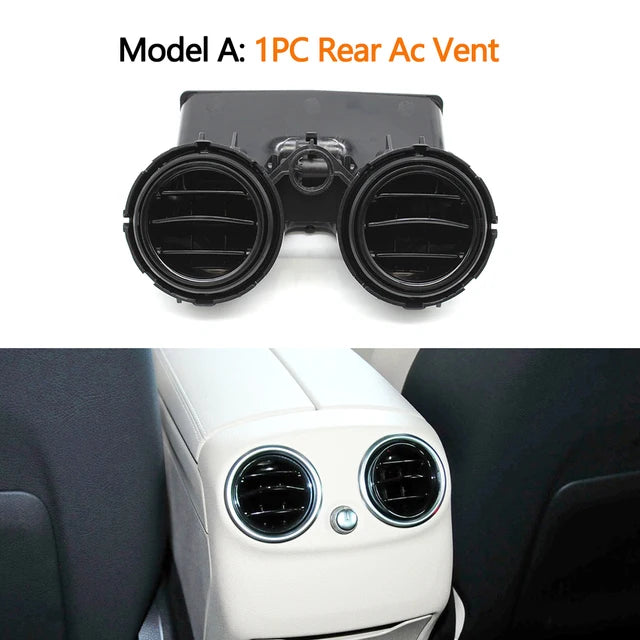 Front Central Rear Air Conditioning Vent Outlet Assembly for Mercedes-Benz C Class W205 2015-2021 2058300301 - Rear without