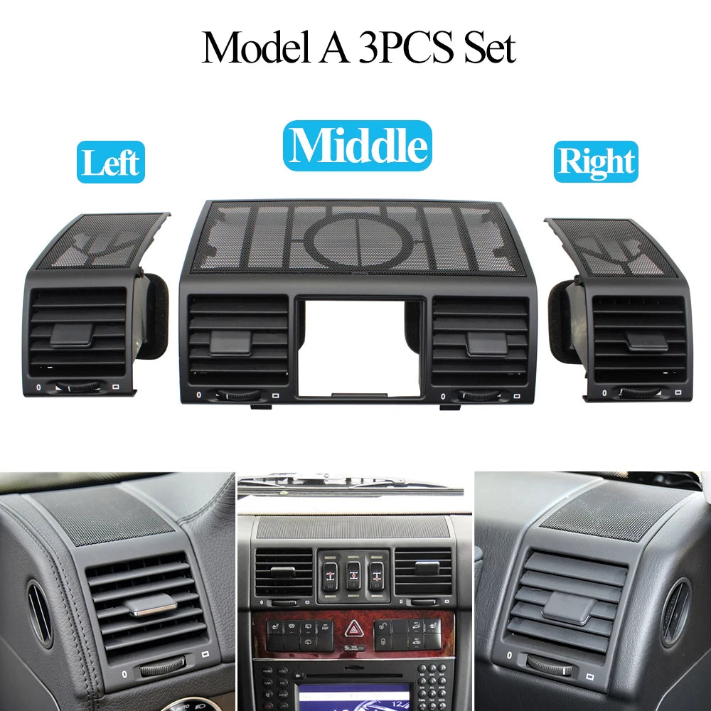 Central AC Vent Speaker Grille Panel Cover for Mercedes-Benz G Class W463 4636807408 4636807508 - image 9