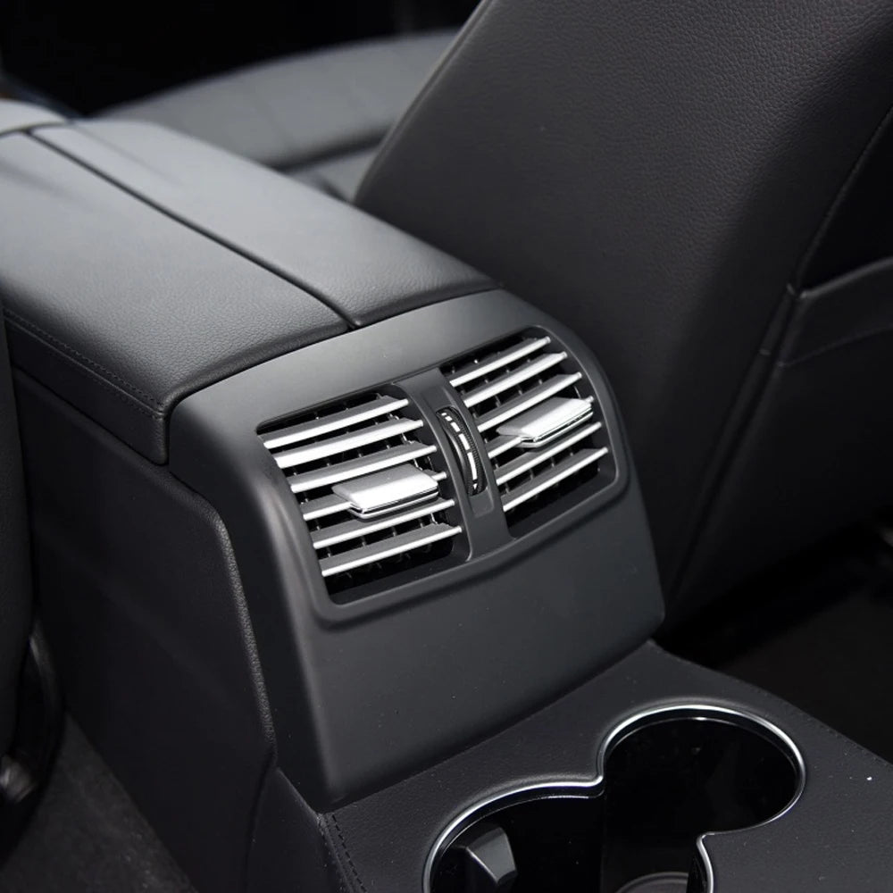 Rear Console Fresh Air Conditioning Chrome Vent Grille Outlet Cover for Mercedes-Benz E Class W212 2014-2015 2128300101
