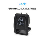 W253 Rear Child Safe Seat Buckle Switch Cover ISOFIX Anchor Button Cover for Mercedes-Benz GLC EQC N293 - Black 1 PCS