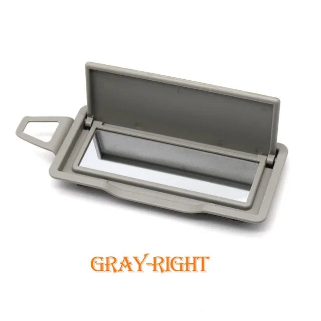 Sun Shade Visor Makeup Cosmetic Mirror Cover Pack for Mercedes-Benz C GLK Class W204 X204 2048104510 2048104610 - Gray-Right