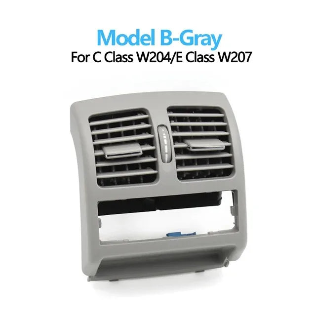 Rear AC Vent Grille Complete Assembly for Mercedes-Benz C Class W204 2007-2013 E Class Coupe W207 2008-2016 - Model B-Gray