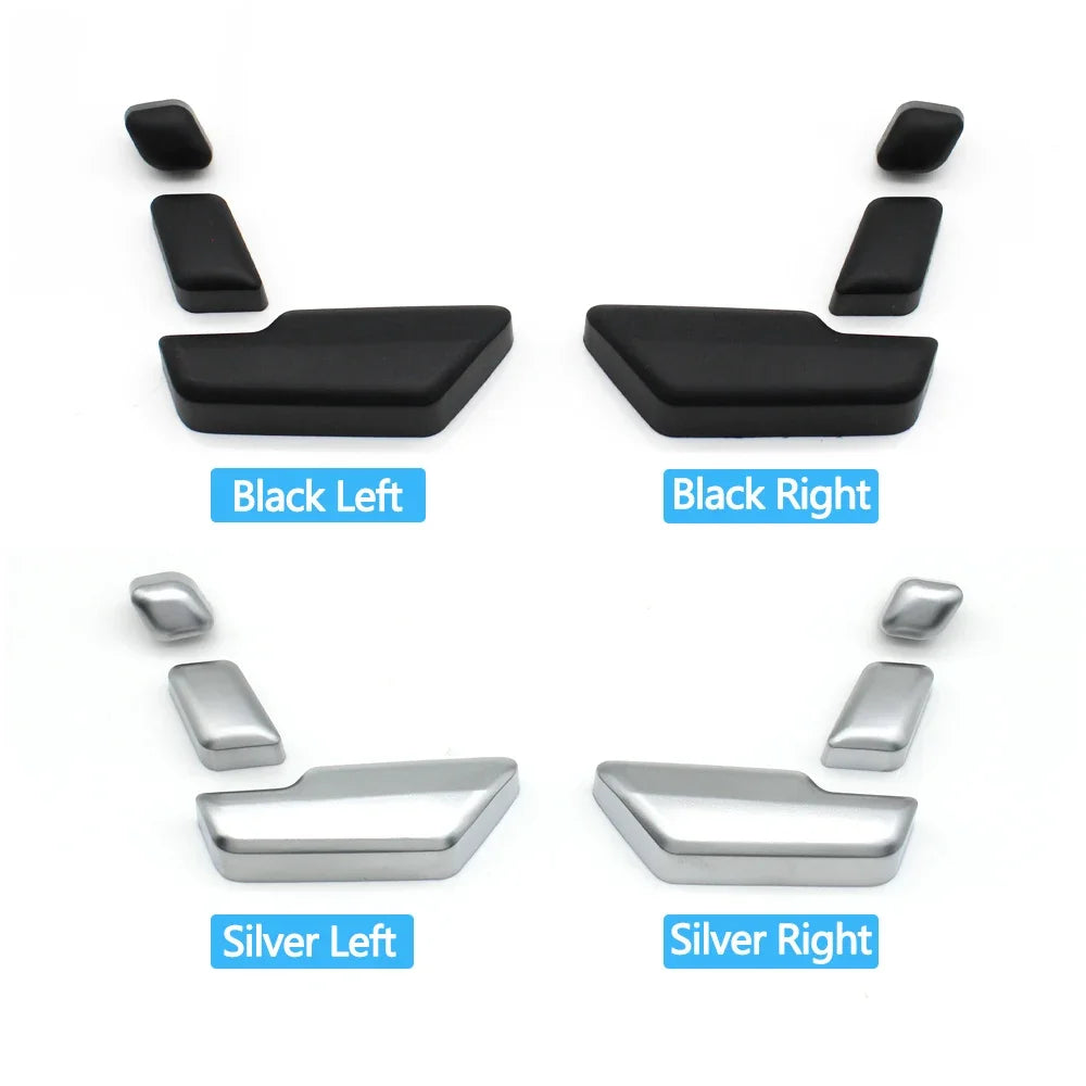 2 Pcs Front Seat Backrest Adjustment Switch Button Cover for Mercedes-Benz C E GLK ML GL Class W204 X204 W166 W207 W212
