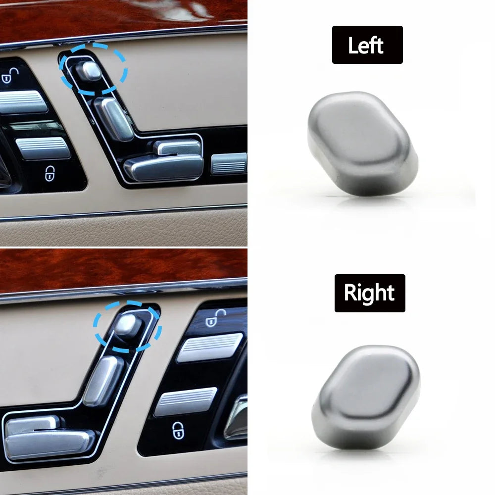 Seat Adjustment Switch Button Headrest Button Cover for Mercedes-Benz AMG S CL Class W221 W216 S300 S400 S600 2006-2013