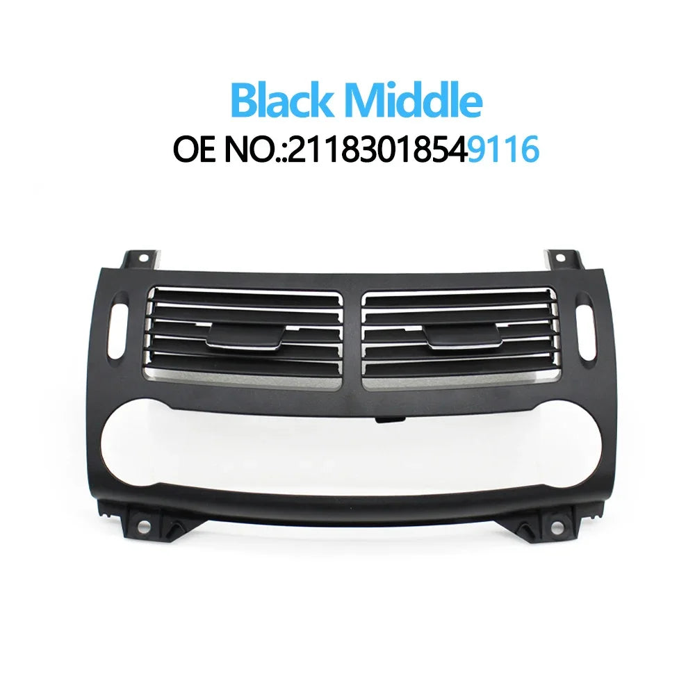 Front Middle Dashboard Air Conditioning Grid Cover AC Vent Grille Cover Panel for Mercedes-Benz E Class W211 2003-2008