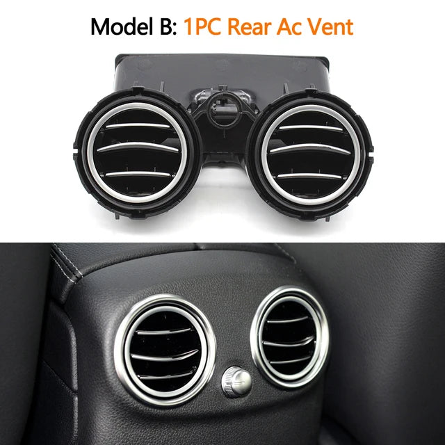 Front Central Rear Air Conditioning Vent Outlet Assembly for Mercedes-Benz C Class W205 2015-2021 2058300301 - Rear with