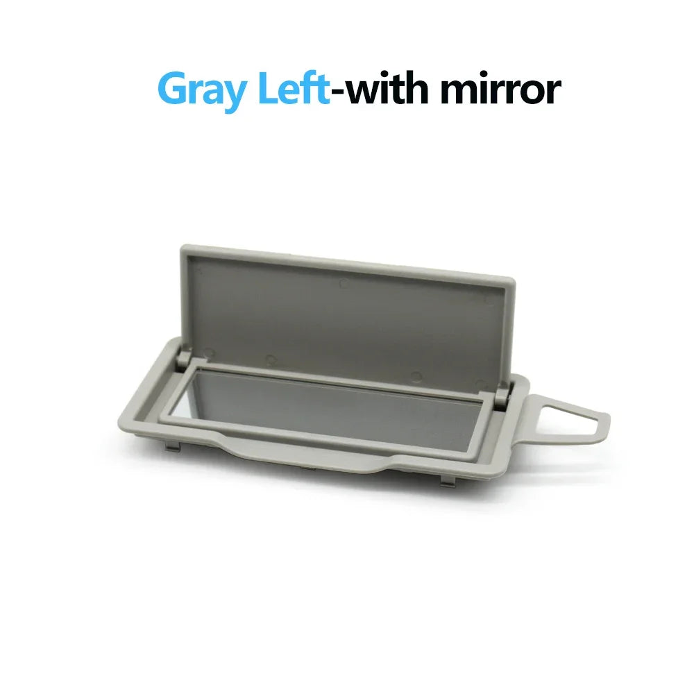 W204 X204 Front Sun Shade Visor Makeup Cosmetic Mirror Cover for Mercedes-Benz C GLK Class C200 C300 GLK300 - Gray Left