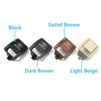 W253 Rear Child Safe Seat Buckle Switch Cover ISOFIX Anchor Button Cover for Mercedes-Benz GLC EQC N293 - image 5