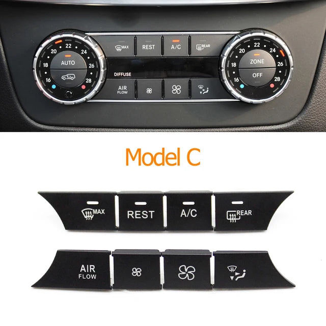 Dashboard Air Conditioning Wind Volume Heater Climate Control AC Buttons for Mercedes-Benz M ML GL GLE GLS W166 W292