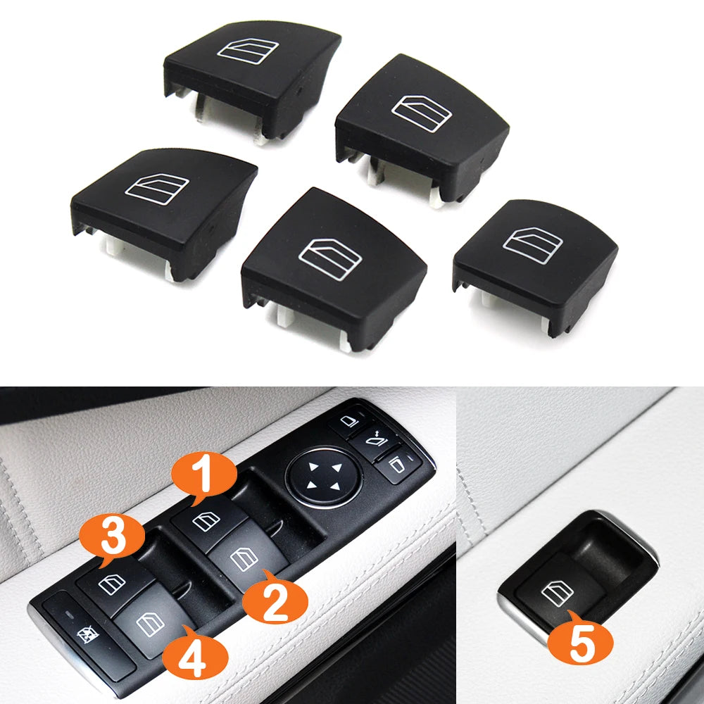 Driver Window Switch Button Cap for Mercedes-Benz A B C E GLA GLK Class W176 W246 W204 W212 W207 W156 X204 - image 6
