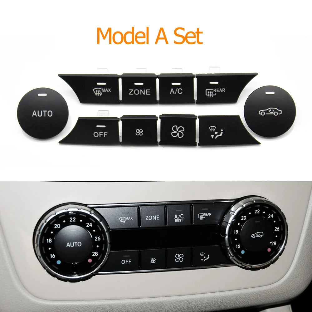 Dashboard Air Conditioning Wind Volume Heater Climate Control AC Buttons for Mercedes-Benz C GLK Class W204 X204 C180 C200