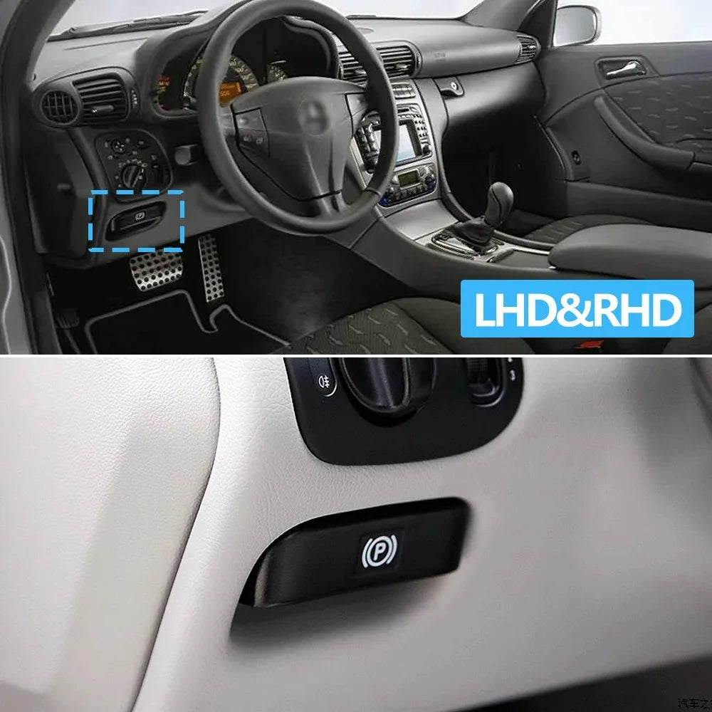Handbrake Handle Parking Brake Lever Release Handle for Mercedes-Benz C CLK Class W203 W209 A2034270620,a2034270112 - image 6