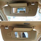 W220 Interior Front Sun Shade Visor Cover Makeup Cosmetic Mirror Holder Panel Cover for Mercedes-Benz S Class - image 13